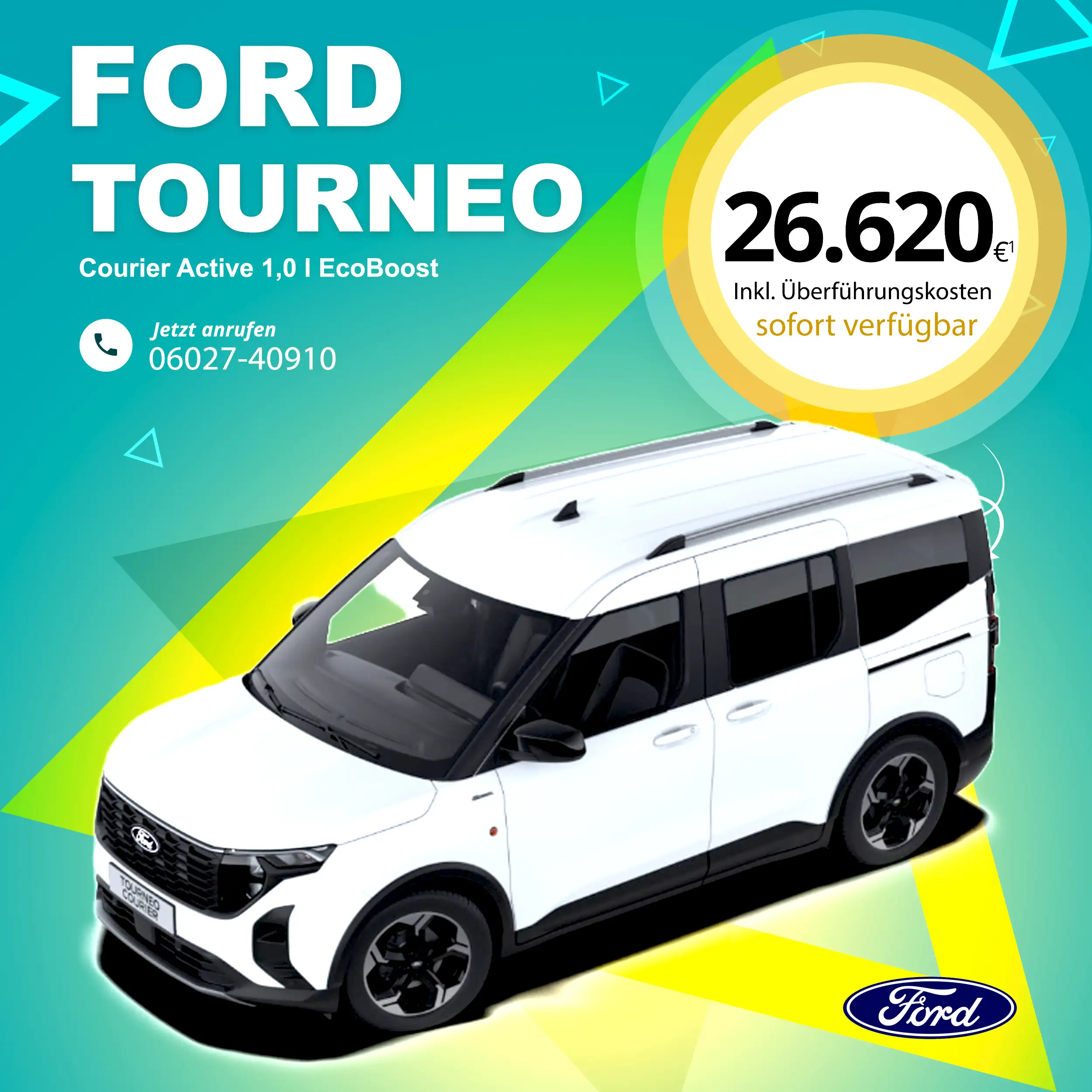 Ford Tourneo Courier Active inkl. Überführungskosten beim Ford Händler in Kleinostheim - Auto Centrum Stange